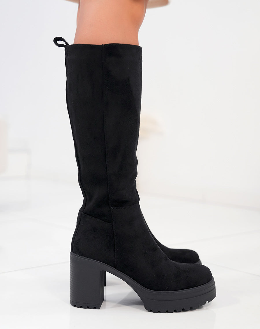 Lua Black High Boots