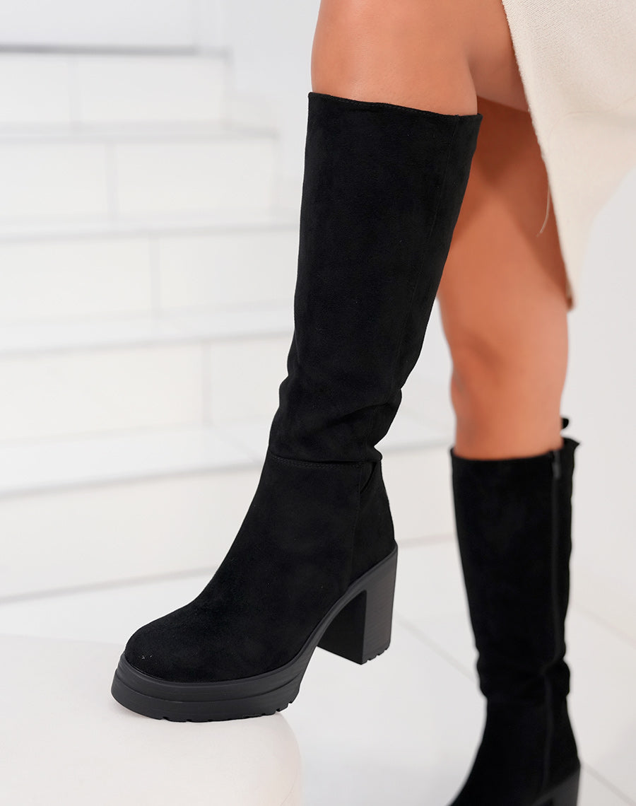 Lua Black High Boots