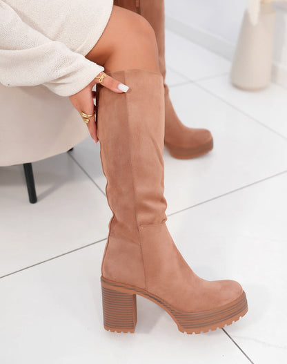 Lua Camel High Boots