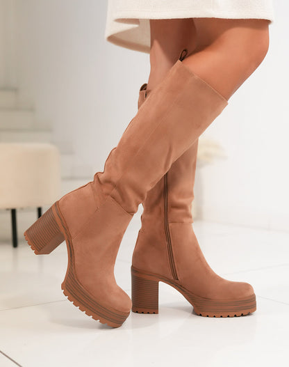 Lua Camel High Boots