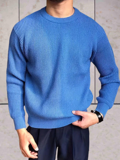 Massimiliano™ | Luxe Ribbed Sweater with Round Neck