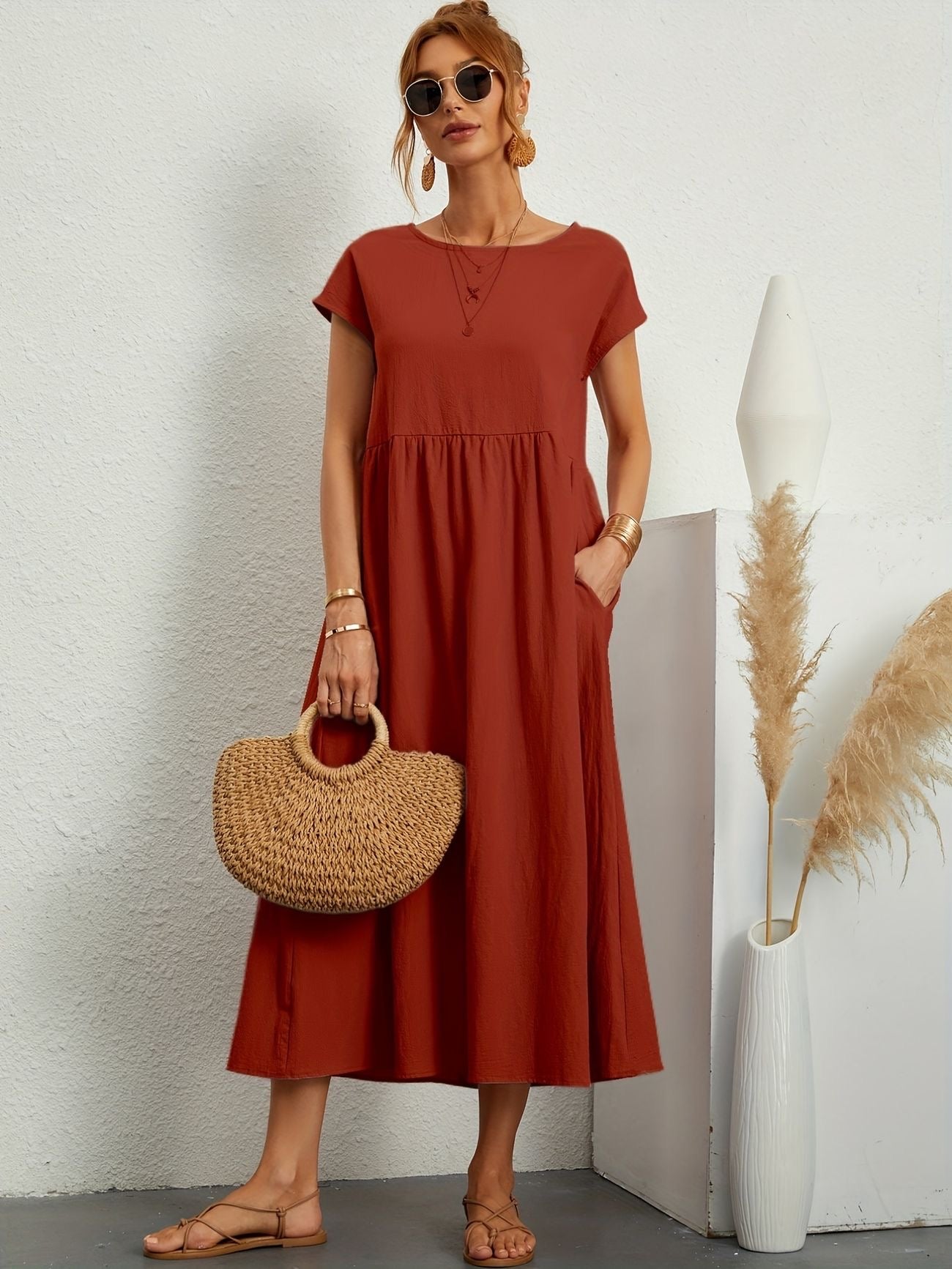 Alyssa Relaxed Midi Dress