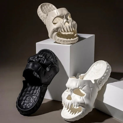 Unisex Skull Slippers