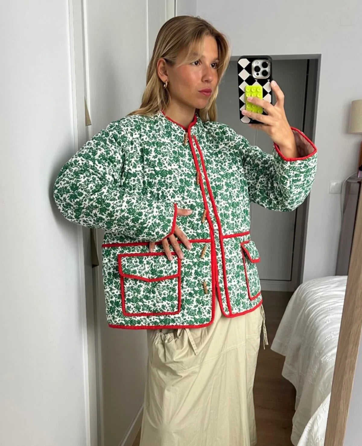 Colorful Floral Patchwork Jacket