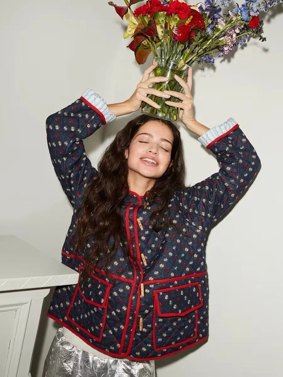 Colorful Floral Patchwork Jacket
