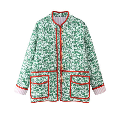 Colorful Floral Patchwork Jacket