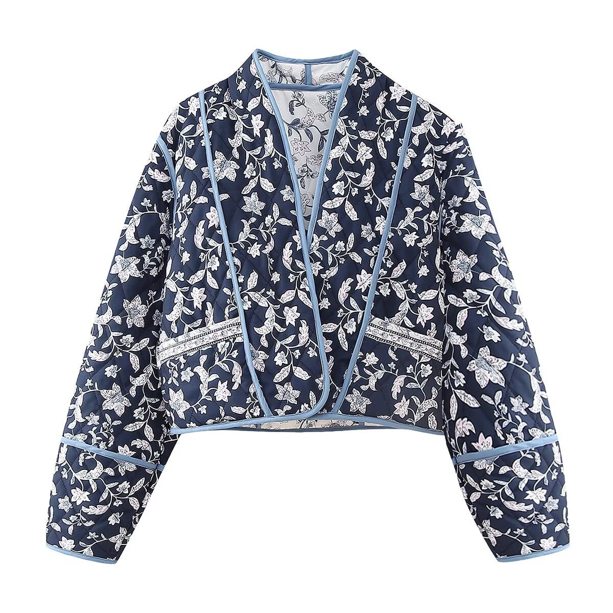 Reversible Jacket with Ethnic Floral Design