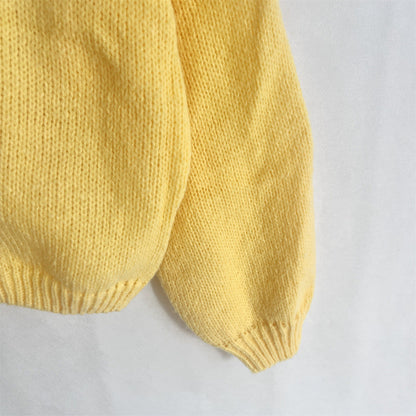 Solid Color Lace-Up Crew Neck Cardigan