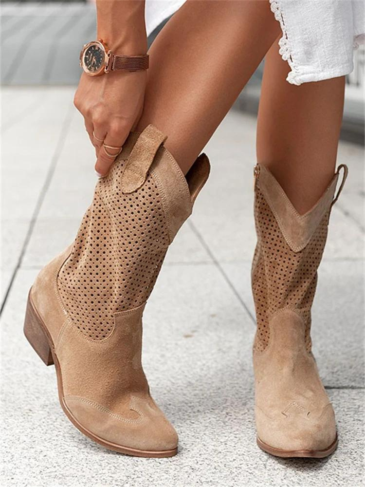 Lucia Stylish Breathable Cowboy Boots