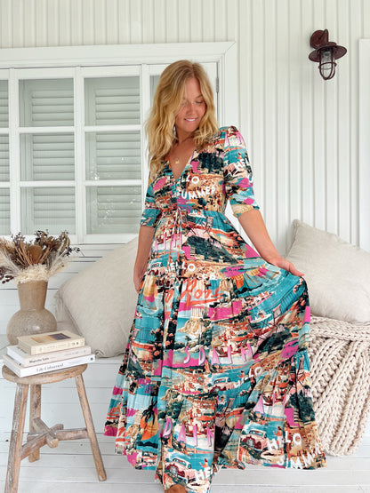 Rome-Inspired Tessa Maxi Dress