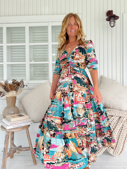 Rome-Inspired Tessa Maxi Dress