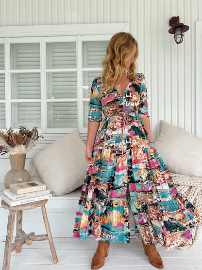 Rome-Inspired Tessa Maxi Dress