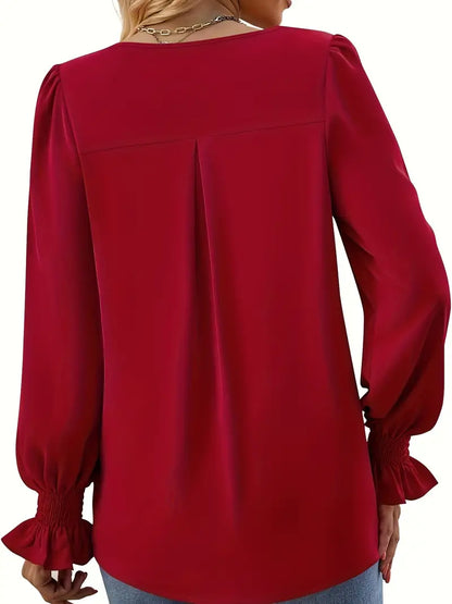 Chic V-Neck Blouse