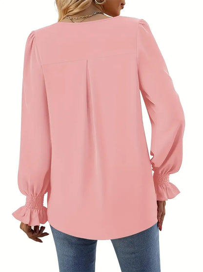 Chic V-Neck Blouse