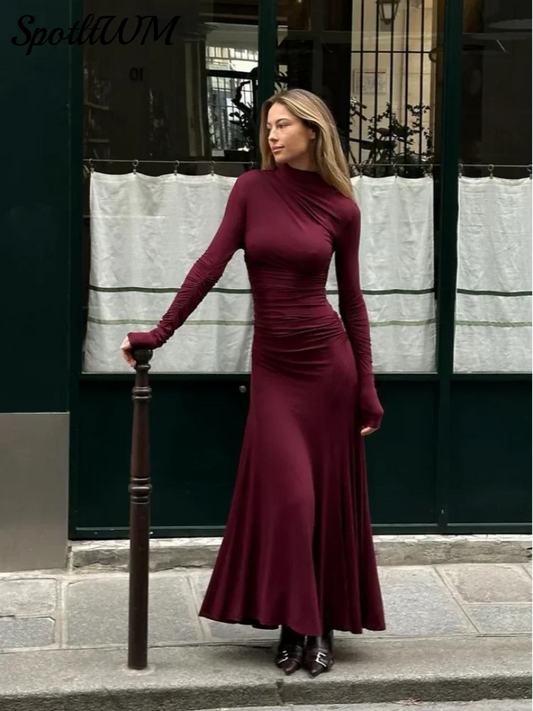 Ariana Maxi Dress Burgundy