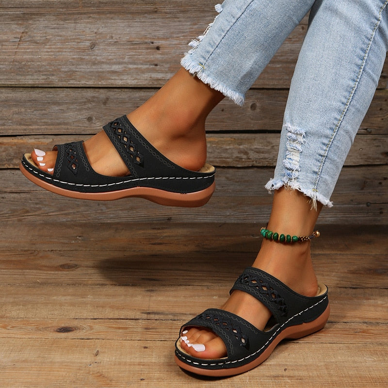 Courtney Stylish Double-Strap Sandals