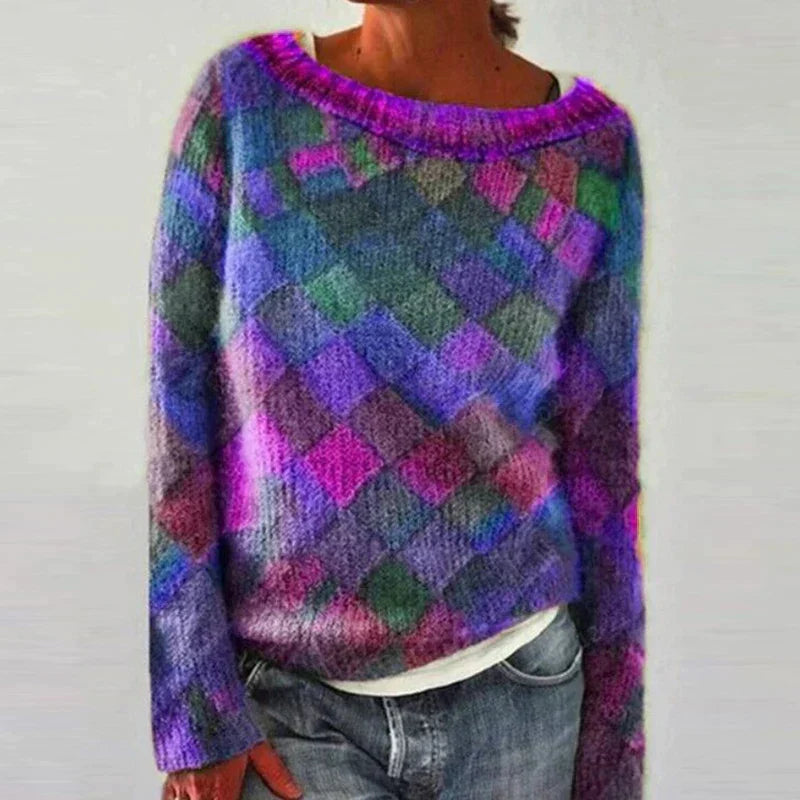 Tessa | Colorful & stylish o-neck jumper