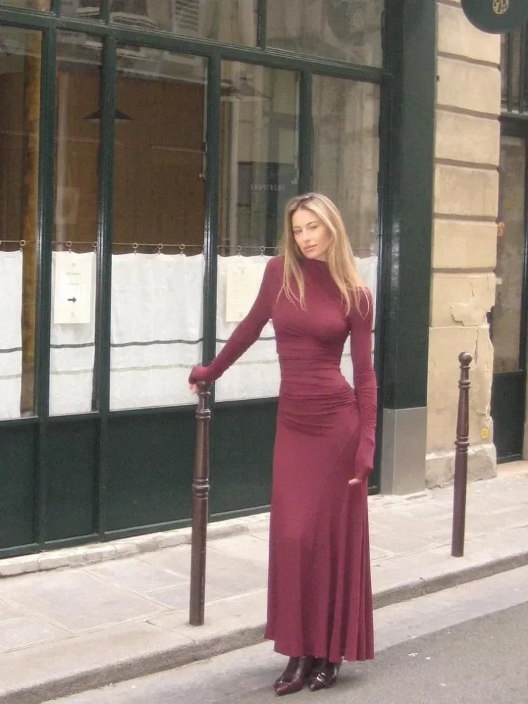 Ariana Maxi Dress Burgundy