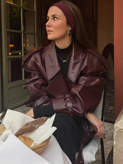 DEENA Beautiful Leather Jacket