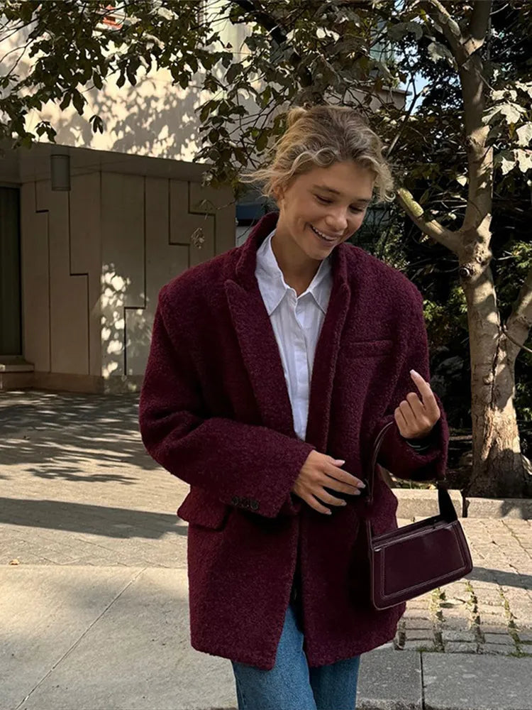 Sophia Elegant Wool Blazer