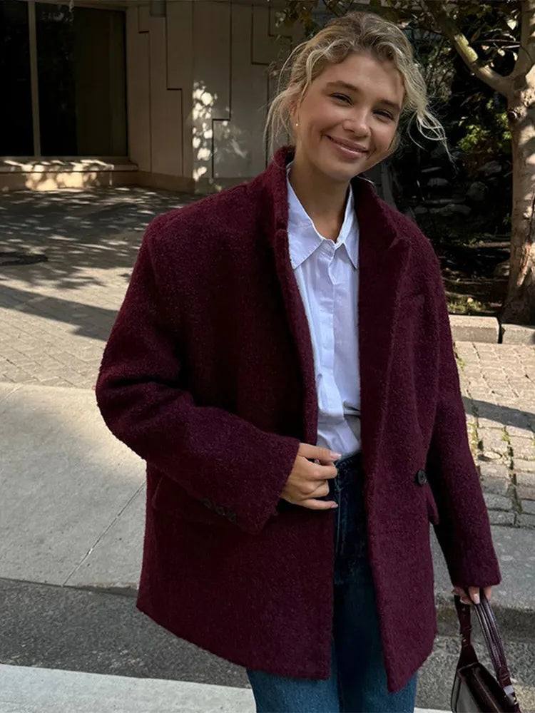 Sophia Elegant Wool Blazer