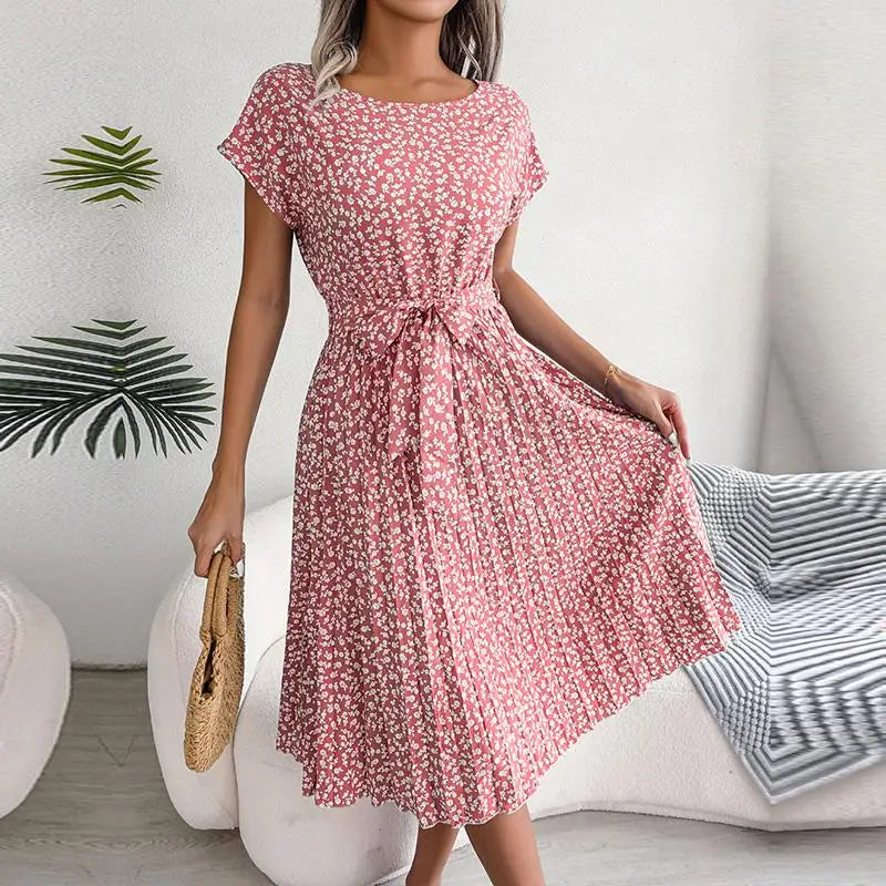Isabelle Pleated Dress