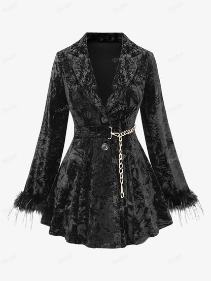 Collar Black Coat