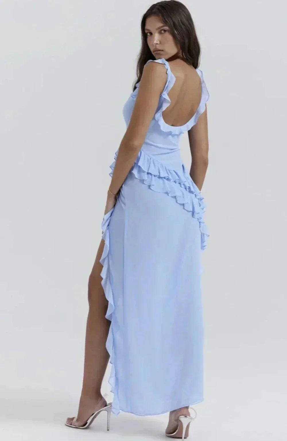 Evelyn Elegant Dress with High Split