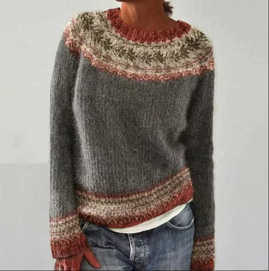 Casual Printed Knitwear