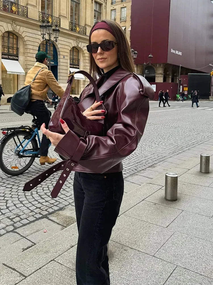 DEENA Beautiful Leather Jacket