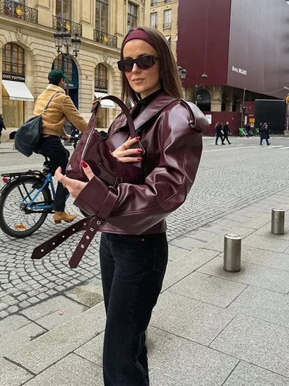 DEENA Beautiful Leather Jacket