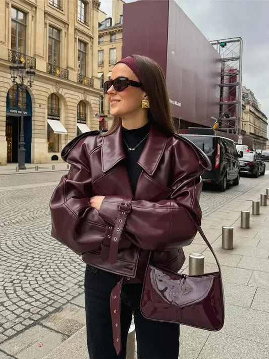 DEENA Beautiful Leather Jacket