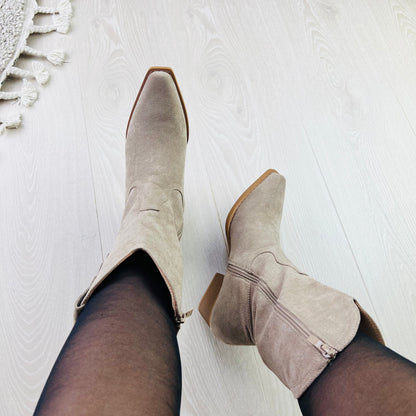 Equal Taupe Boots