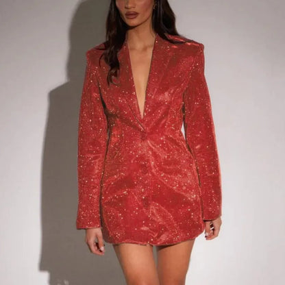 Gia | Sparkling Blazer Dress