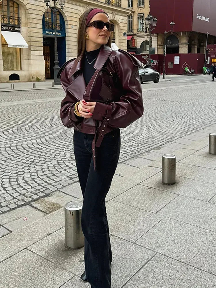 DEENA Beautiful Leather Jacket