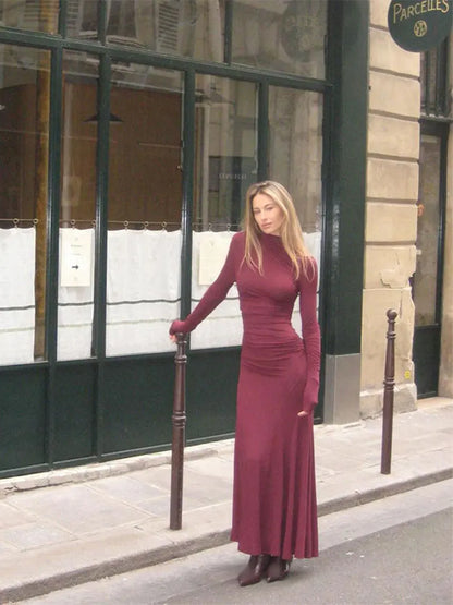Ariana Maxi Dress Burgundy