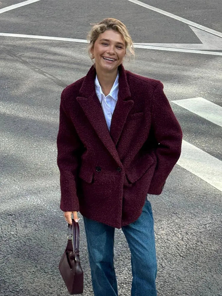 Sophia Elegant Wool Blazer