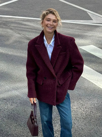 Sophia Elegant Wool Blazer