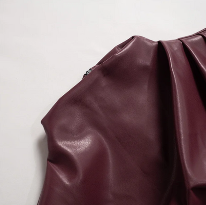 Ally Faux Leather Top
