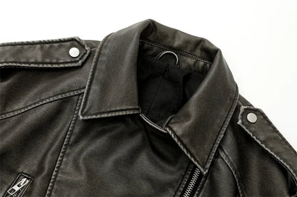 Washed Leather Jacket