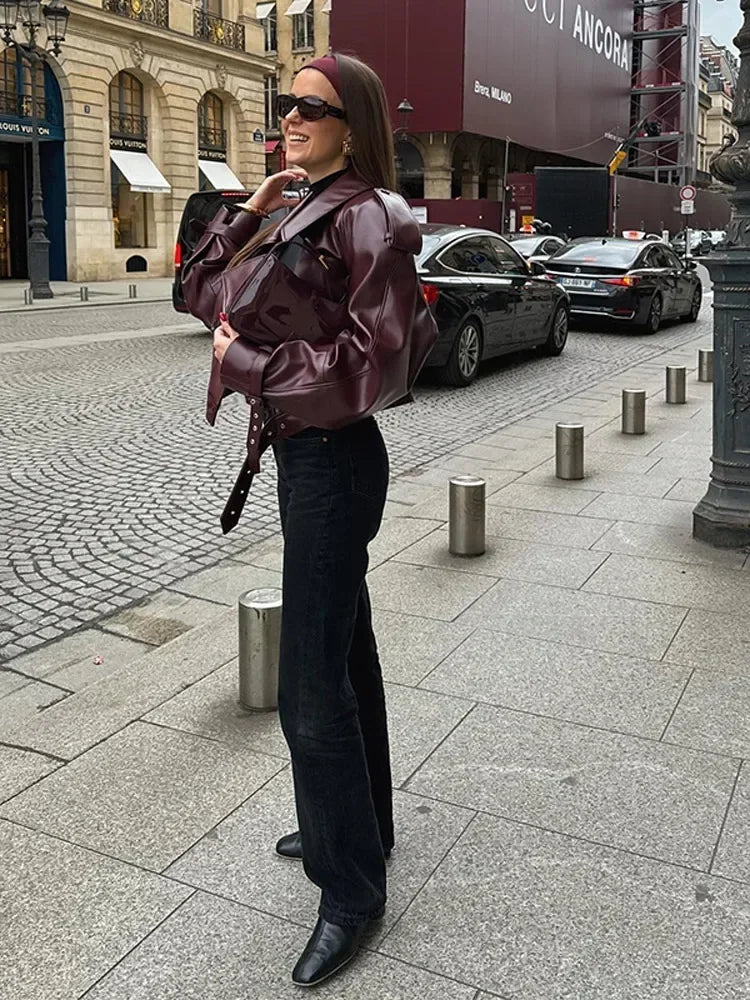 DEENA Beautiful Leather Jacket