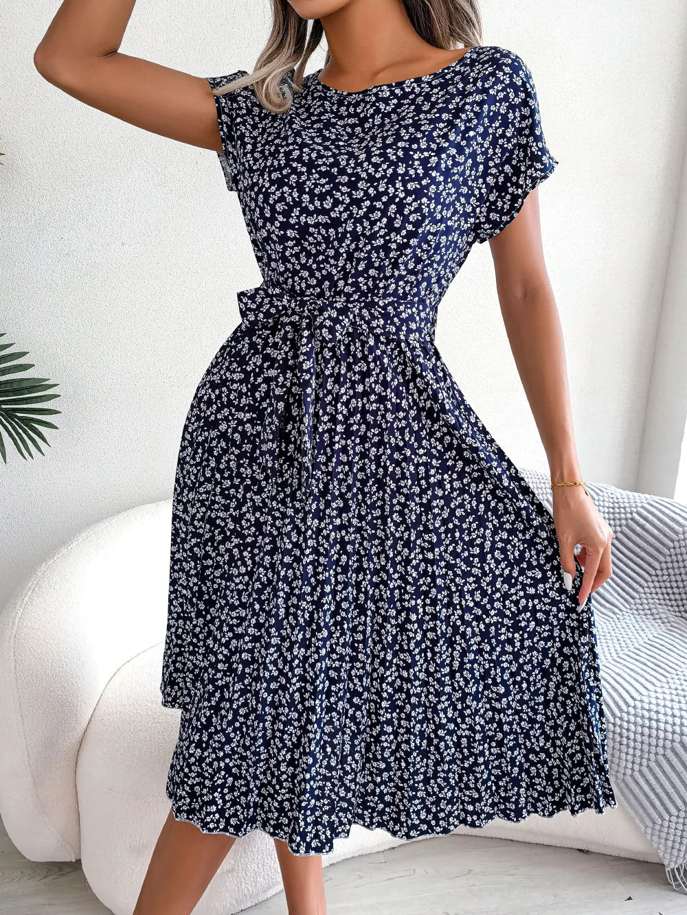 Isabelle Pleated Dress