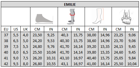 XL laarzen voor brede kuiten - Model Emilie