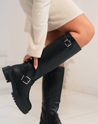 Tania Black High Boots