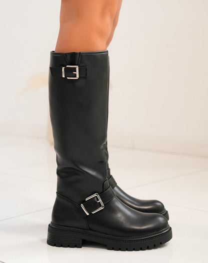 Tania Black High Boots