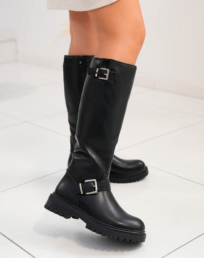 Tania Black High Boots