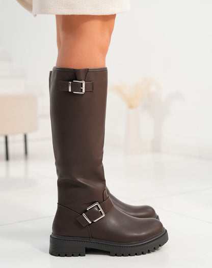 Tania Brown High Boots