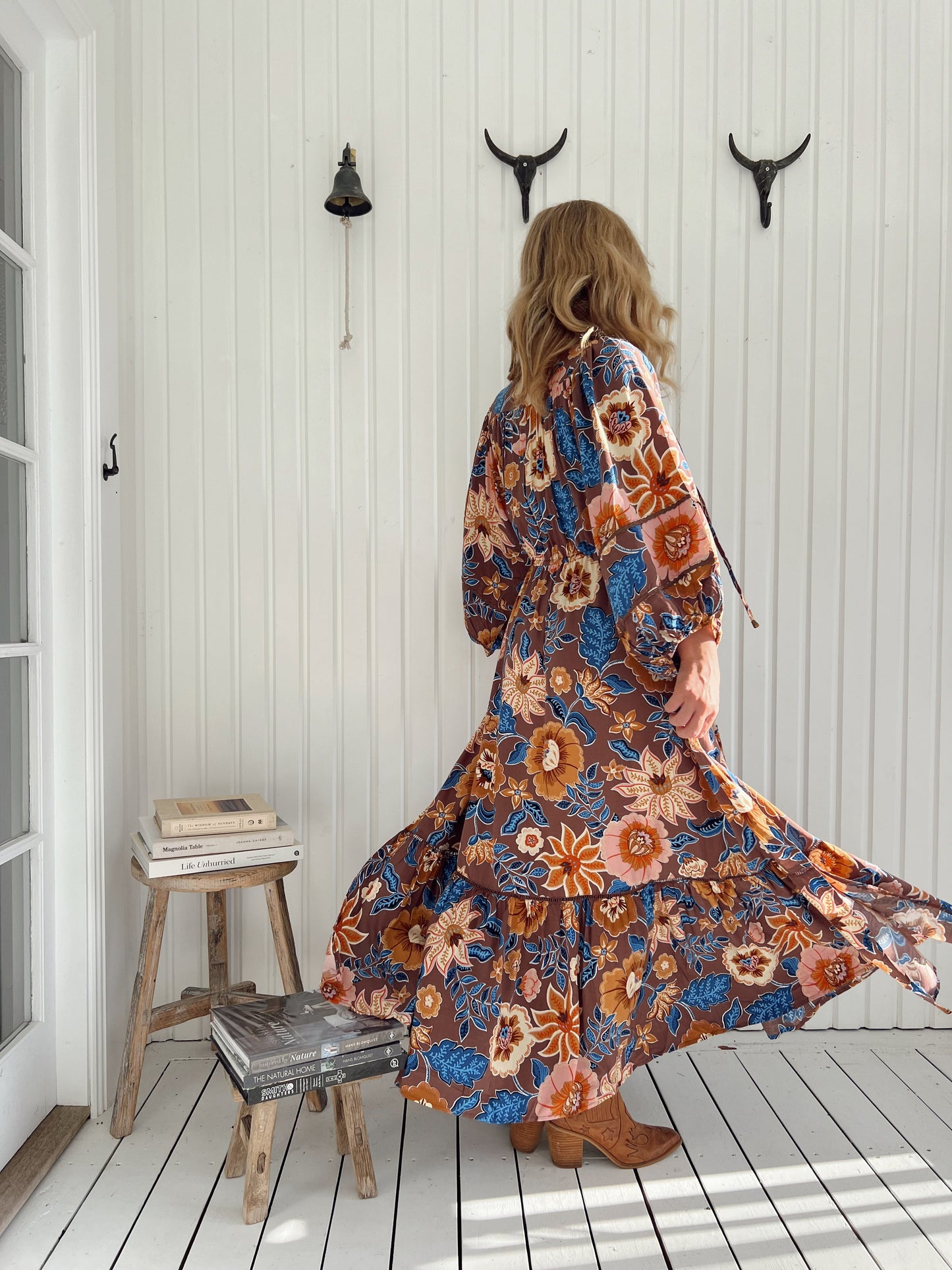Catalonia Maxi Dress in Earth Tone