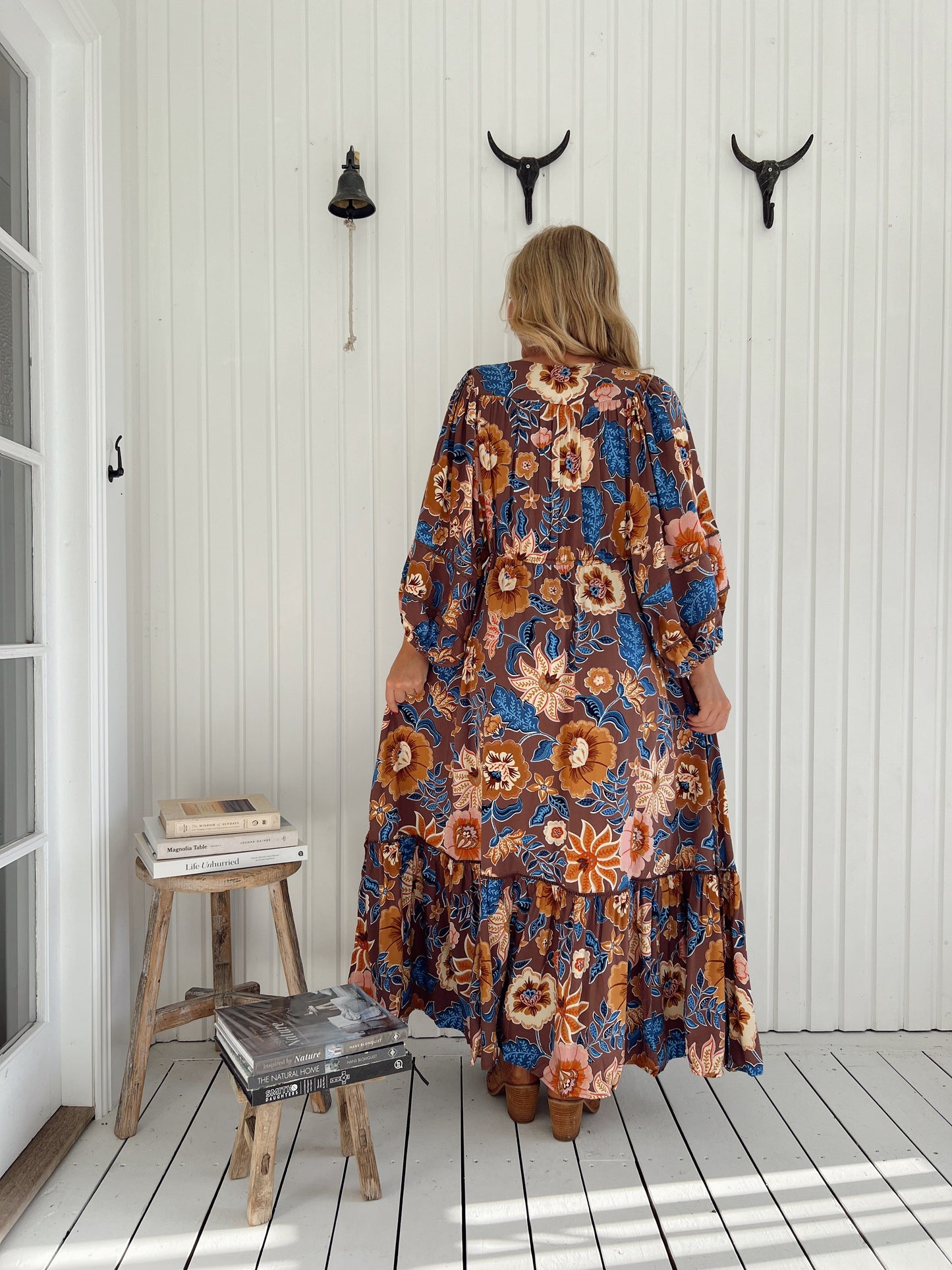 Catalonia Maxi Dress in Earth Tone