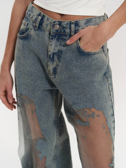 Blue Transparent Trixie Jeans